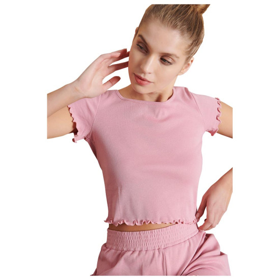 Bodytalk Γυναικεία κοντομάνικη μπλούζα Cropped Bodytalk Γυναικεία κοντομάνικη μπλούζα Cropped